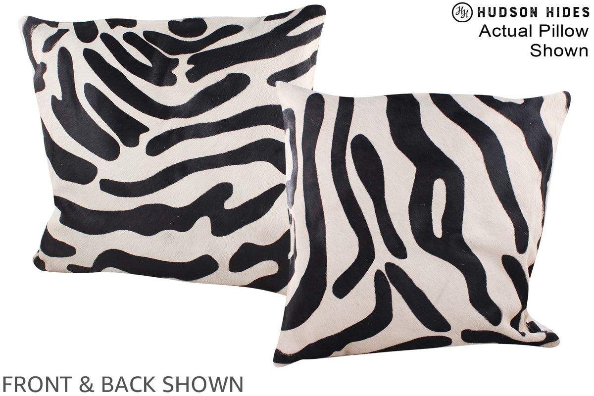 Zebra Cowhide Pillow #A14605