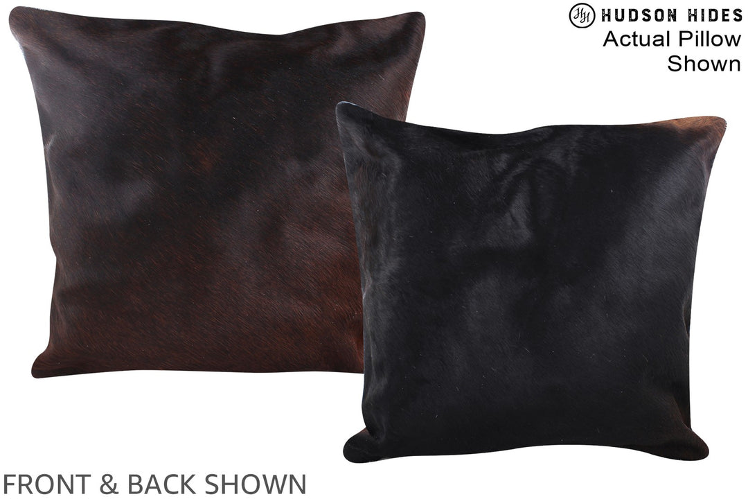 Chocolate 20"x20" Brazilian Cowhide Pillow #A14614 by Hudson Hides