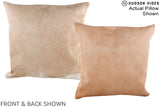 Beige 20"x20" Brazilian Cowhide Pillow #A14615 by Hudson Hides