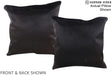 Solid Black 20"x20" Brazilian Cowhide Pillow #A14637 by Hudson Hides