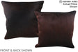 Chocolate 20"x20" Brazilian Cowhide Pillow #A14652 by Hudson Hides