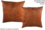 Solid Brown 20"x20" Brazilian Cowhide Pillow #A14669 by Hudson Hides