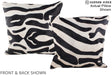 Zebra 20"x20" Brazilian Cowhide Pillow #A14695 by Hudson Hides