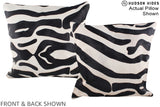 Zebra 20"x20" Brazilian Cowhide Pillow #A14695 by Hudson Hides