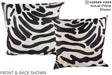 Zebra 20"x20" Brazilian Cowhide Pillow #A14697 by Hudson Hides