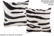 Zebra 20"x20" Brazilian Cowhide Pillow #A14698 by Hudson Hides