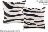 Zebra 20"x20" Brazilian Cowhide Pillow #A14698 by Hudson Hides