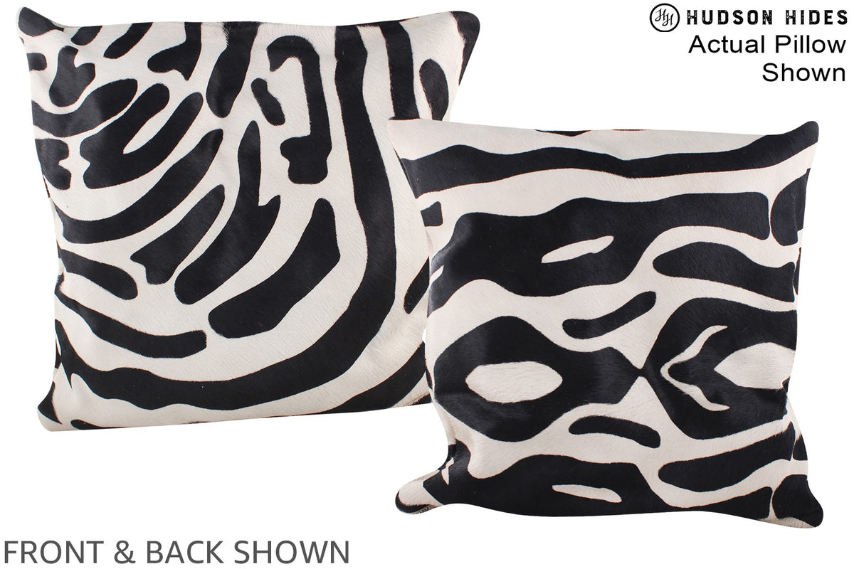Zebra Cowhide Pillow #A14700