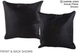 Solid Black 20"x20" Brazilian Cowhide Pillow #A14701 by Hudson Hides