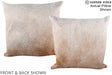 Grey with Beige 20"x20" Brazilian Cowhide Pillow #A14790 by Hudson Hides
