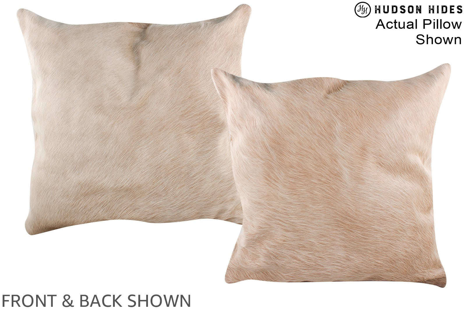 Beige Cowhide Pillow #A14832