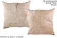 Beige 20"x20" Brazilian Cowhide Pillow #A14832 by Hudson Hides