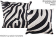 Zebra 20"x20" Brazilian Cowhide Pillow #A14878 by Hudson Hides