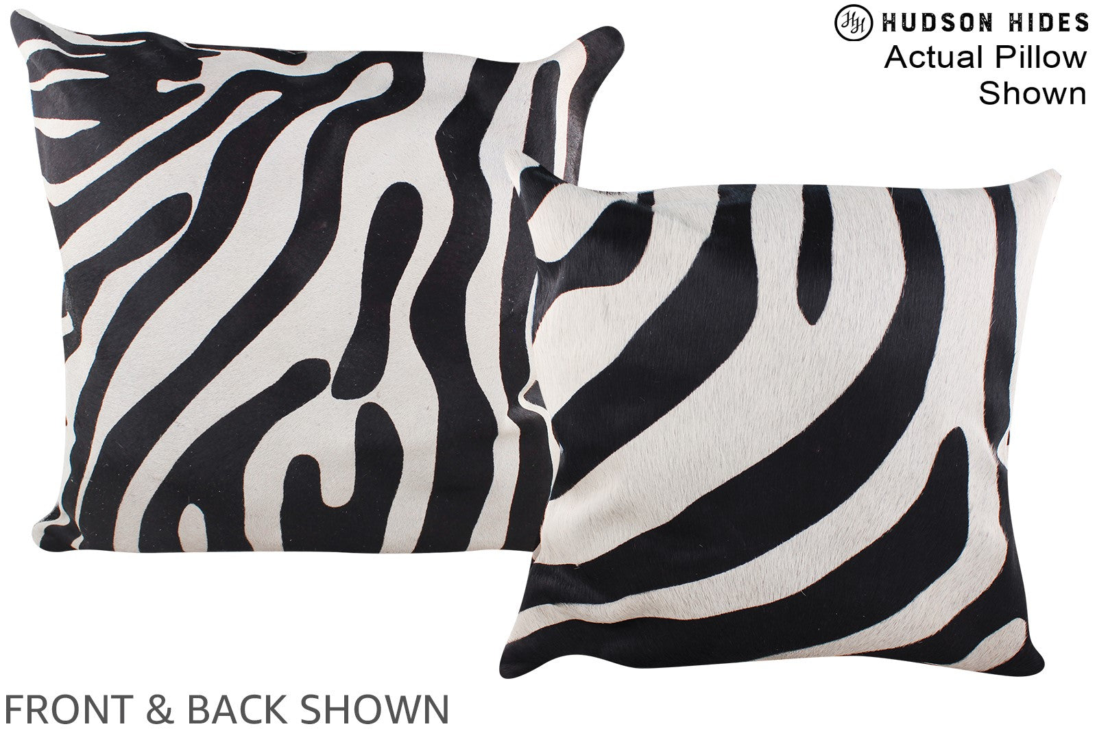 Zebra Cowhide Pillow #A14878