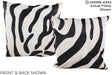 Zebra 20"x20" Brazilian Cowhide Pillow #A14882 by Hudson Hides