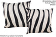 Zebra 20"x20" Brazilian Cowhide Pillow #A14890 by Hudson Hides