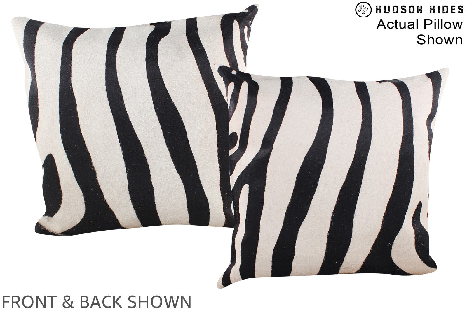 Zebra Cowhide Pillow #A14890