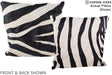 Zebra 20"x20" Brazilian Cowhide Pillow #A14892 by Hudson Hides
