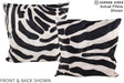 Zebra 20"x20" Brazilian Cowhide Pillow #A14903 by Hudson Hides