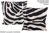 Zebra 20"x20" Brazilian Cowhide Pillow #A14903 by Hudson Hides