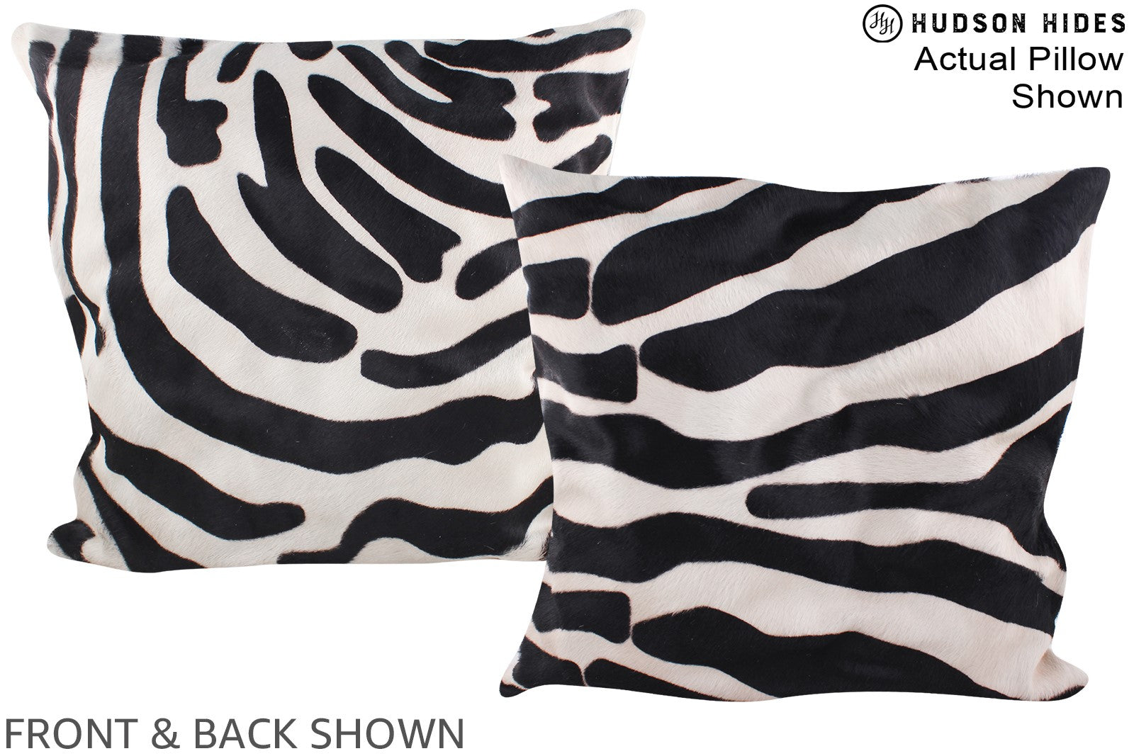 Zebra Cowhide Pillow #A14903