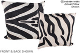 Zebra 20"x20" Brazilian Cowhide Pillow #A14908 by Hudson Hides
