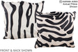 Zebra 20"x20" Brazilian Cowhide Pillow #A14909 by Hudson Hides
