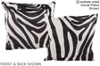 Zebra 20"x20" Brazilian Cowhide Pillow #A14914 by Hudson Hides