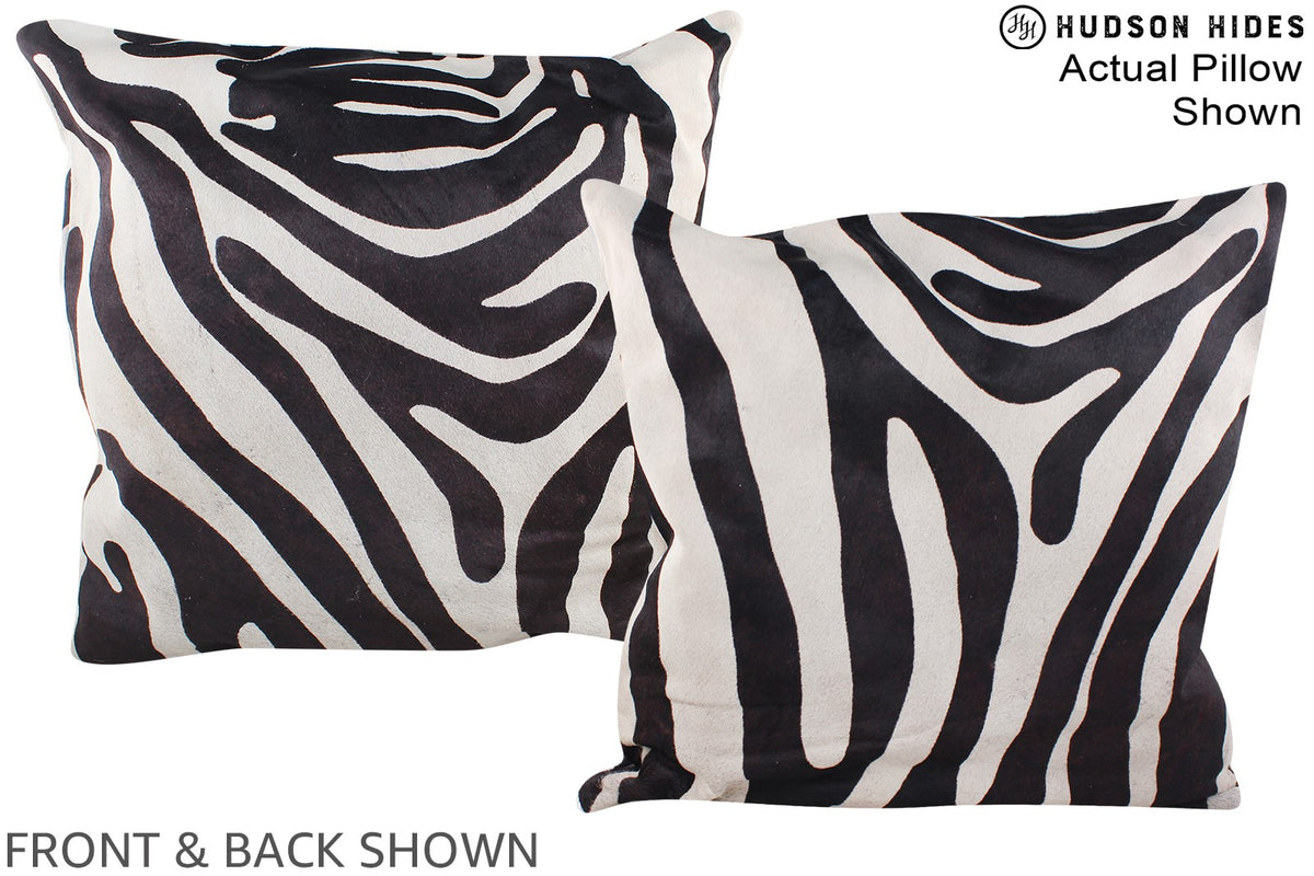 Zebra Cowhide Pillow #A14914