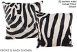 Zebra 20"x20" Brazilian Cowhide Pillow #A14916 by Hudson Hides