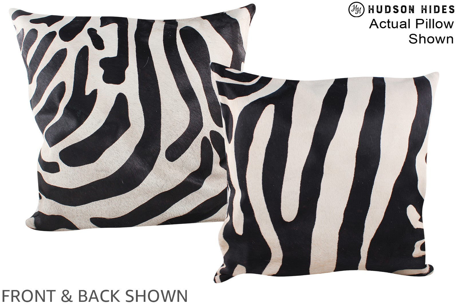 Zebra Cowhide Pillow #A14916