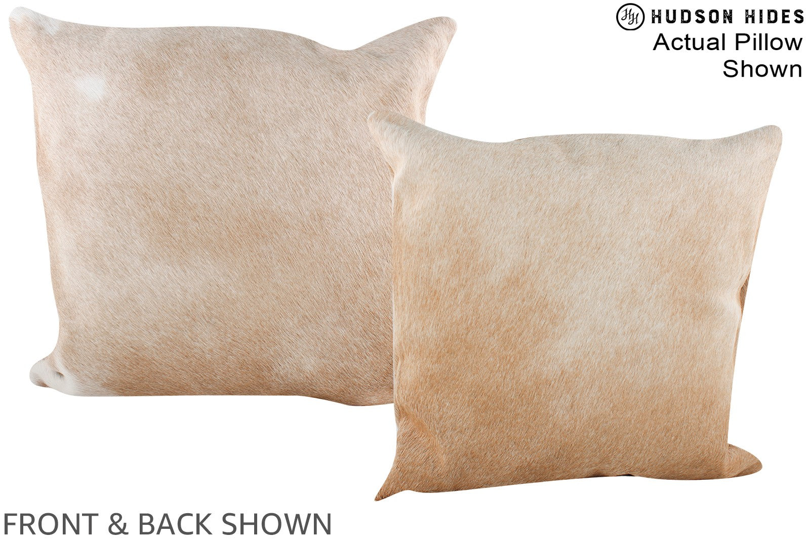 Beige Cowhide Pillow #A14931