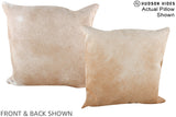 Beige 20"x20" Brazilian Cowhide Pillow #A14931 by Hudson Hides