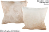 Beige 20"x20" Brazilian Cowhide Pillow #A14937 by Hudson Hides