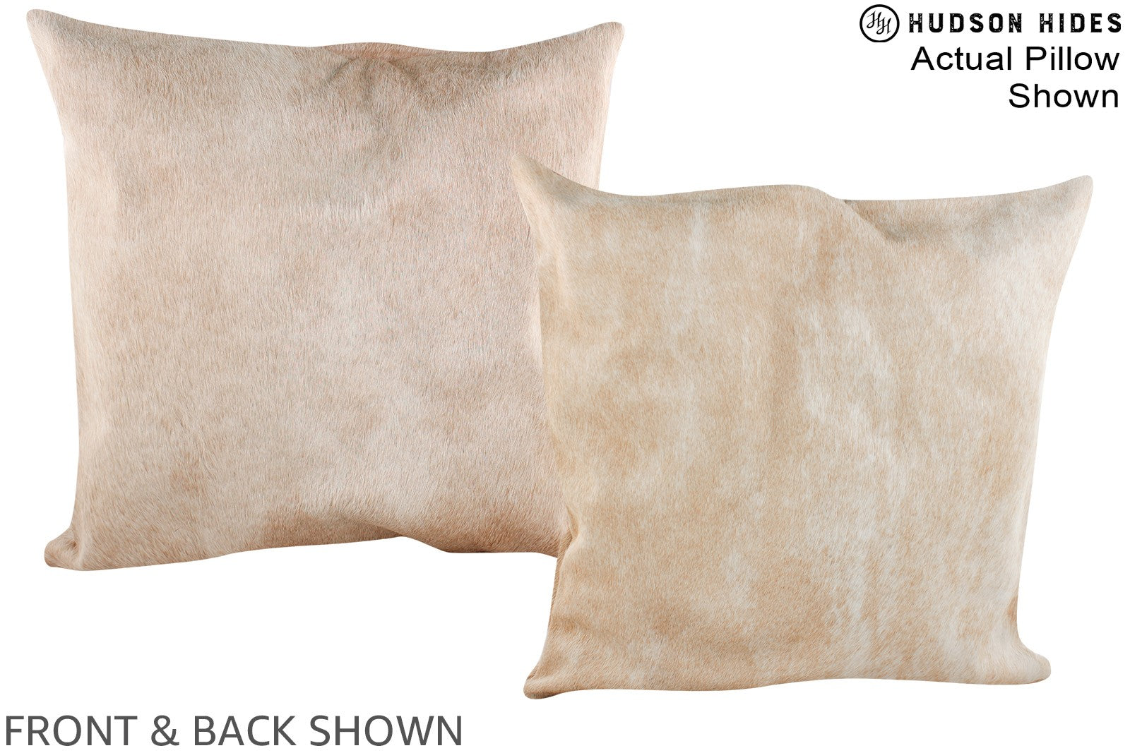 Beige Cowhide Pillow #A14942