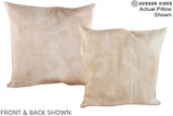 Beige 20"x20" Brazilian Cowhide Pillow #A14942 by Hudson Hides