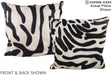 Zebra 20"x20" Brazilian Cowhide Pillow #A14949 by Hudson Hides