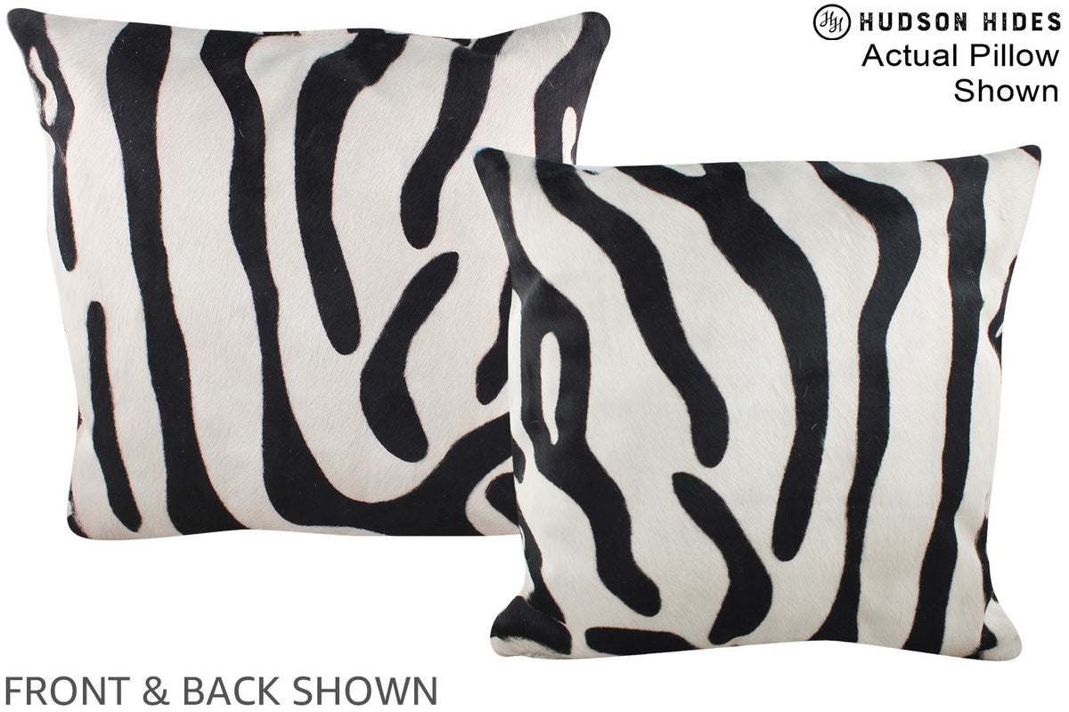 Zebra Cowhide Pillow #A14961