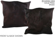 Solid Black 20"x20" Brazilian Cowhide Pillow #A14964 by Hudson Hides
