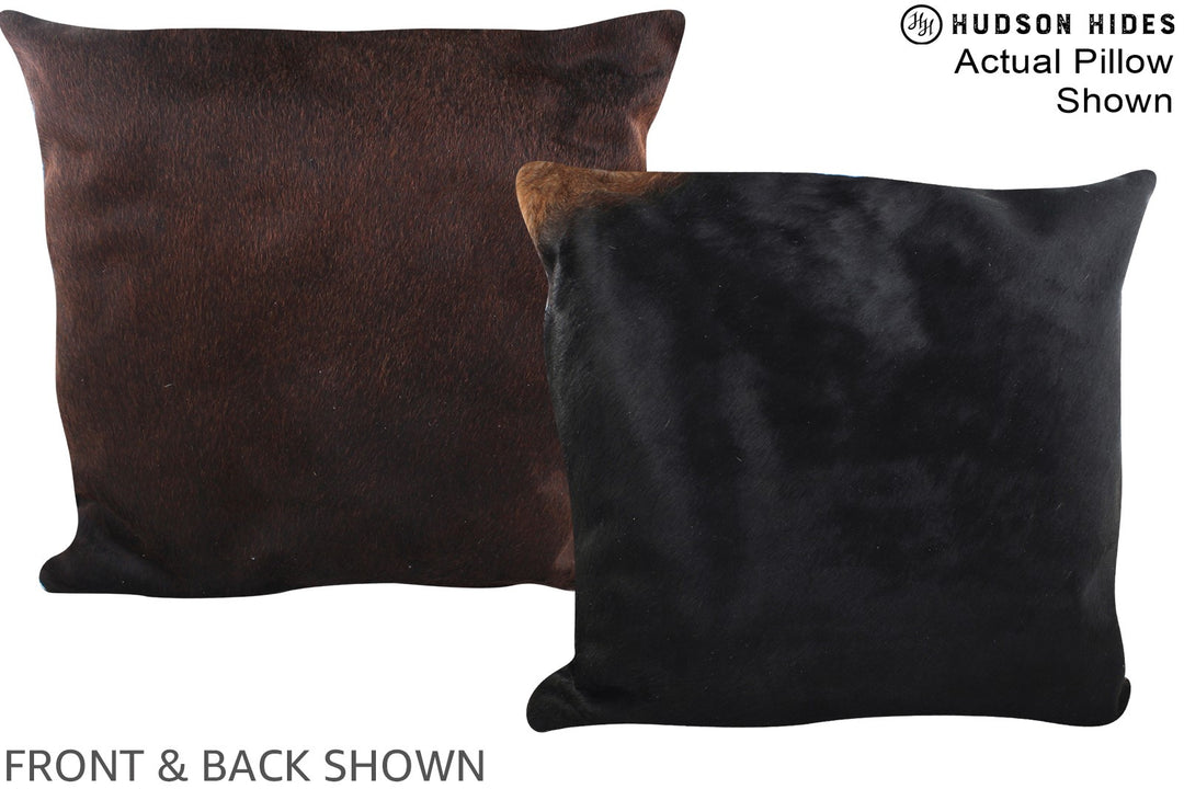 Chocolate 20"x20" Brazilian Cowhide Pillow #A14973 by Hudson Hides