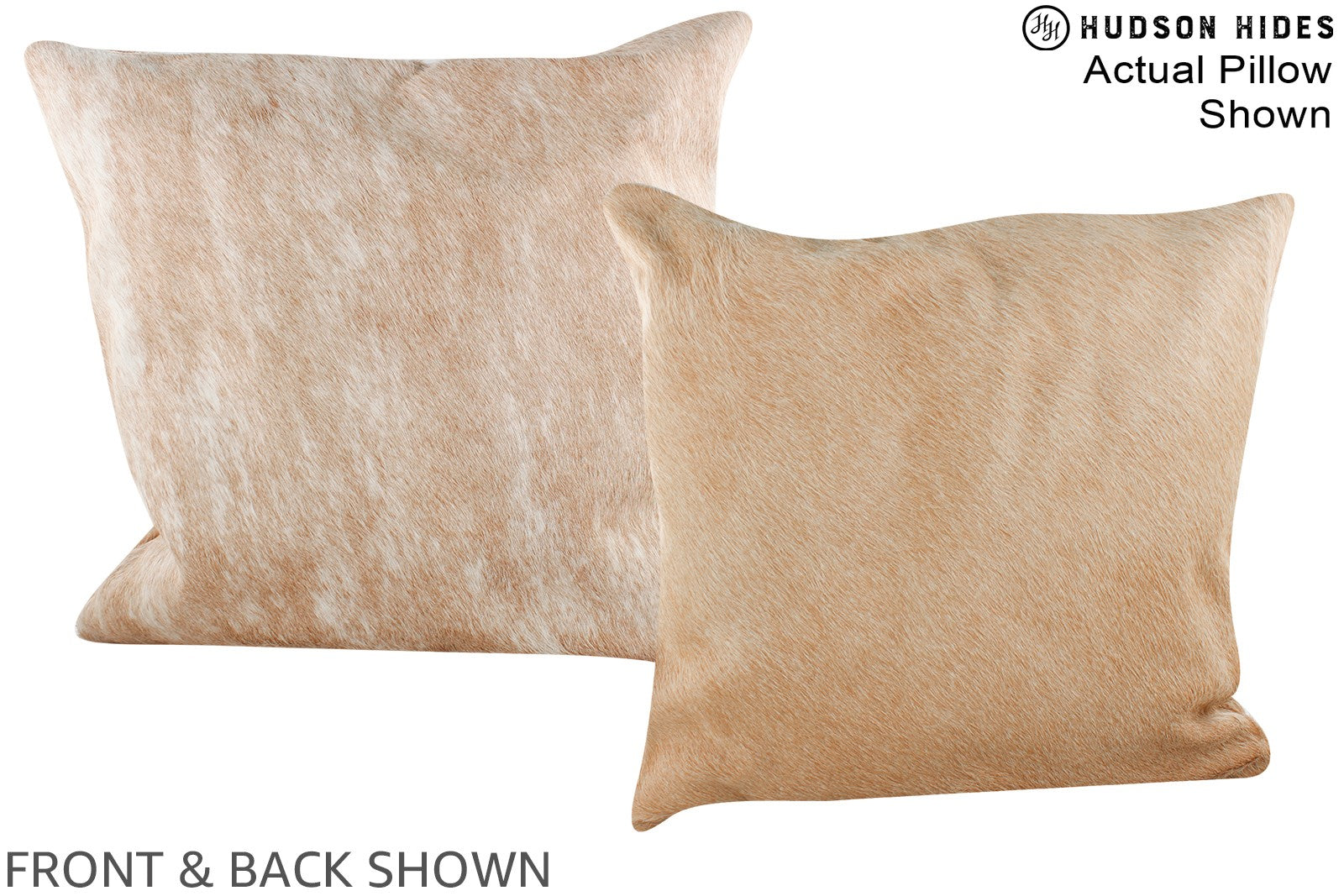 Beige Cowhide Pillow #A14975