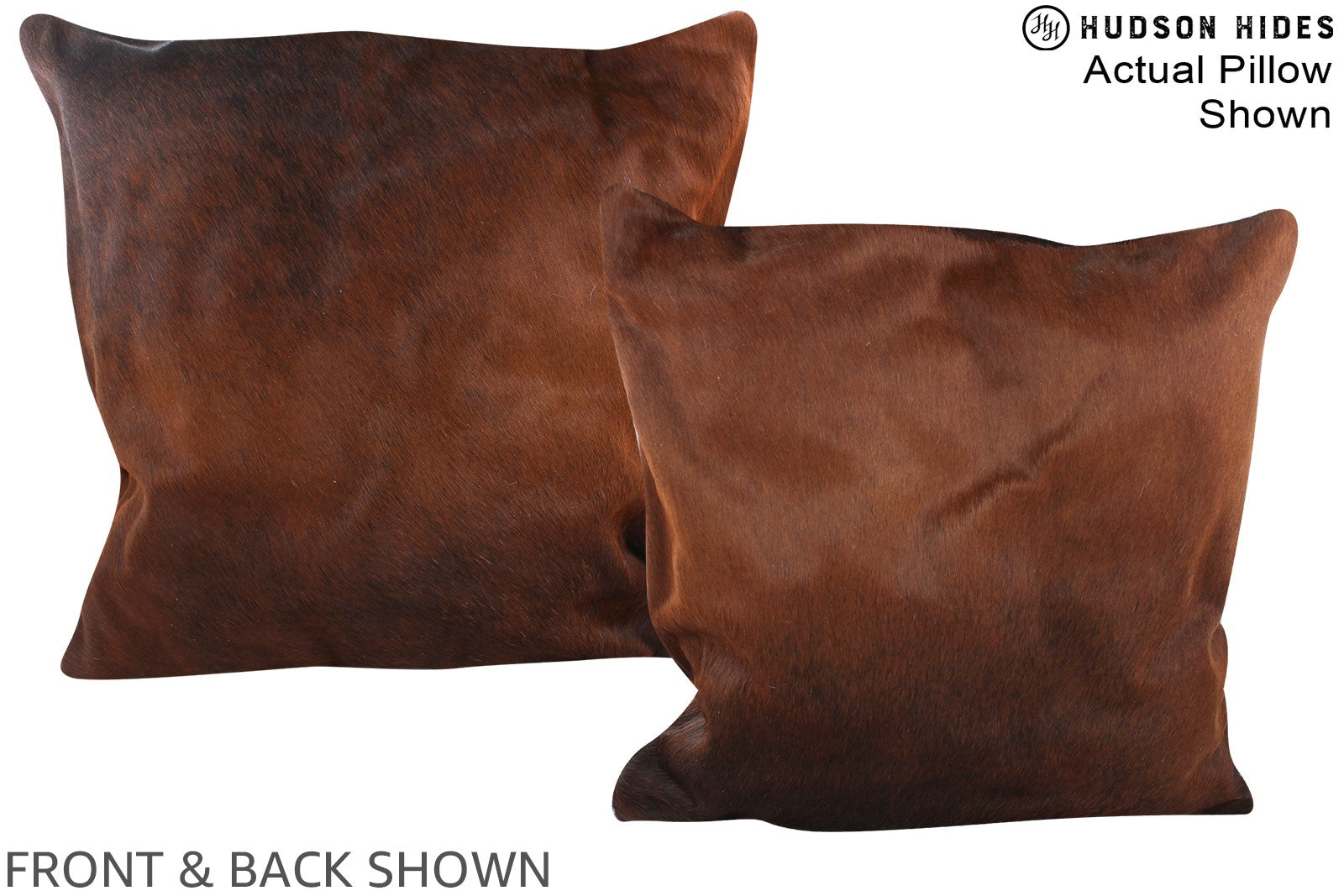 Caramel Cowhide Pillow #A14978