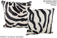 Zebra 20"x20" Brazilian Cowhide Pillow #A14979 by Hudson Hides