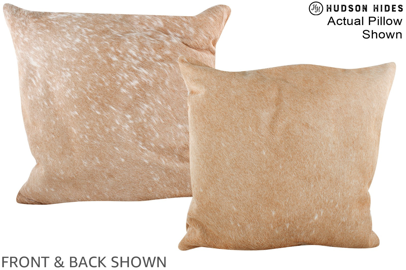 Beige Cowhide Pillow #A14983