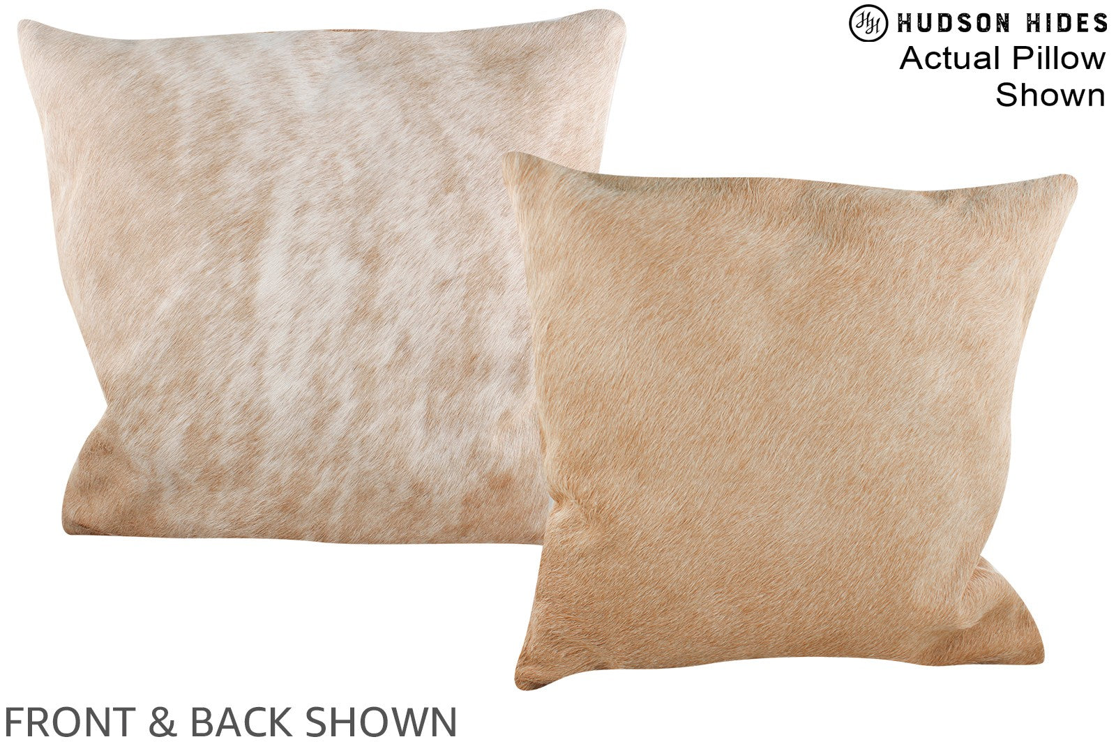 Beige Cowhide Pillow #A14986