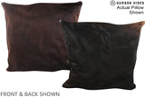 Chocolate 20"x20" Brazilian Cowhide Pillow #A14988 by Hudson Hides