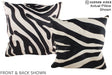 Zebra 20"x20" Brazilian Cowhide Pillow #A14996 by Hudson Hides