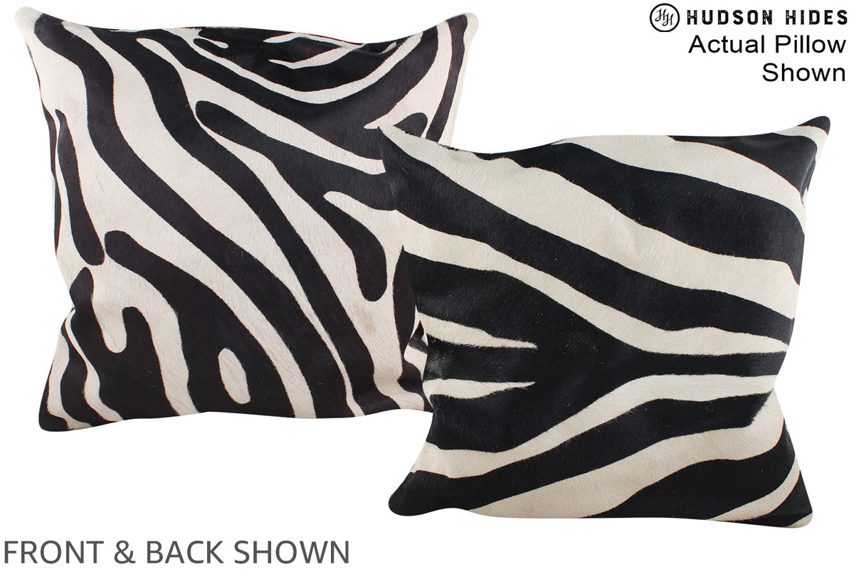 Zebra Cowhide Pillow #A14996
