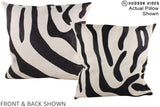 Zebra 20"x20" Brazilian Cowhide Pillow #A15000 by Hudson Hides