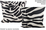Zebra 20"x20" Brazilian Cowhide Pillow #A15004 by Hudson Hides